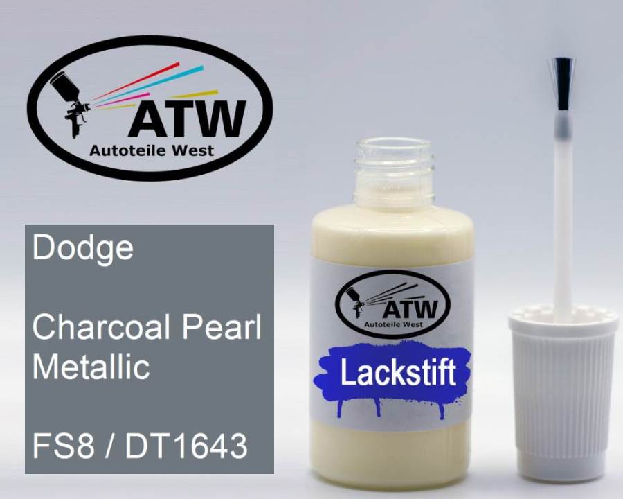 Dodge, Charcoal Pearl Metallic, FS8 / DT1643: 20ml Lackstift, von ATW Autoteile West.